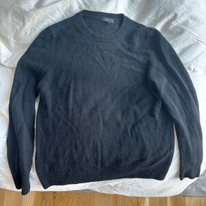 Quince Mongolian Cashmere Crewneck Sweater in Black Size S